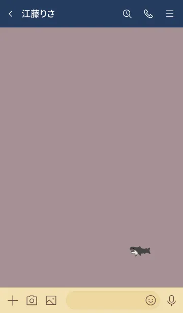 [LINE着せ替え] スモーキーピンクとサメ。の画像3