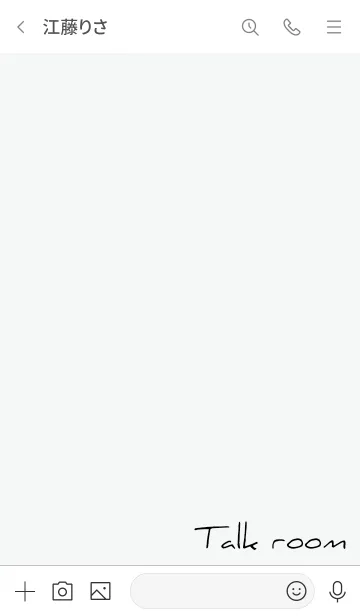 [LINE着せ替え] グレー : シンプル文字の画像3