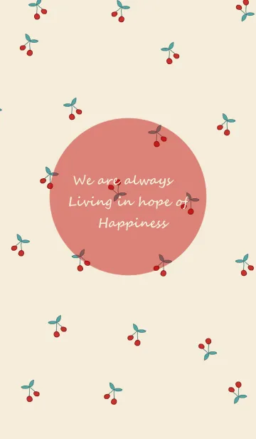 [LINE着せ替え] さくらんぼ / red beigeの画像1