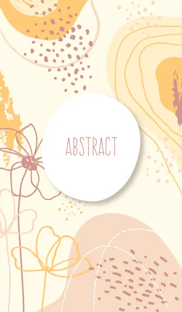 [LINE着せ替え] Abstract Hand Drawn Shape Butteryの画像1