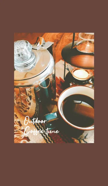 [LINE着せ替え] Outdoor_Coffee timeの画像1