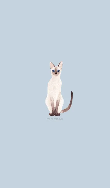 [LINE着せ替え] simple シャム猫の画像1