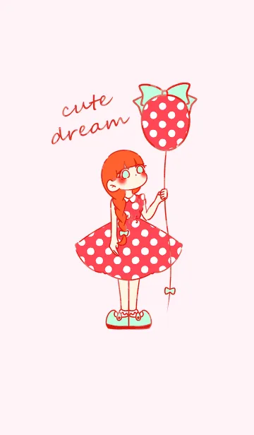 [LINE着せ替え] かわいい夢を見る女の子の画像1