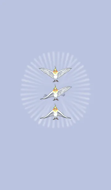 [LINE着せ替え] 大きな翼のオカメインコの着せかえ(4)の画像1