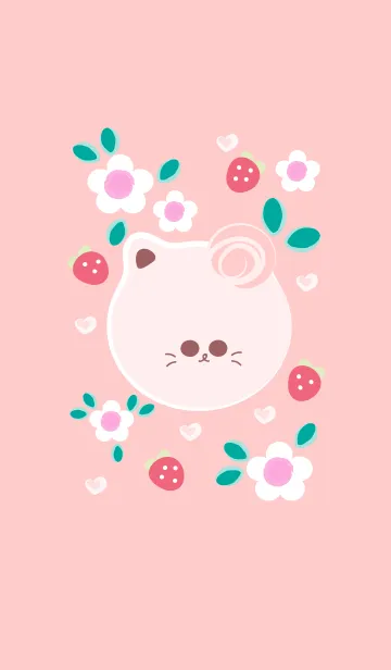 [LINE着せ替え] Cute cat theme 61 :)の画像1