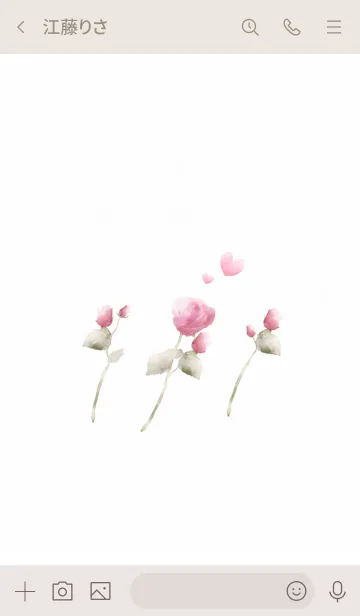 [LINE着せ替え] バラのある暮らし・ナチュラルの画像3