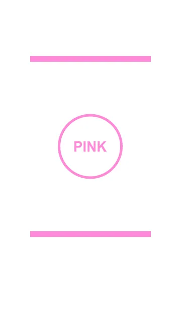 [LINE着せ替え] シンプル ホワイト＆ピンク No.3-3の画像1