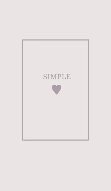 [LINE着せ替え] 大人のシンプルハート =purple beige=の画像1