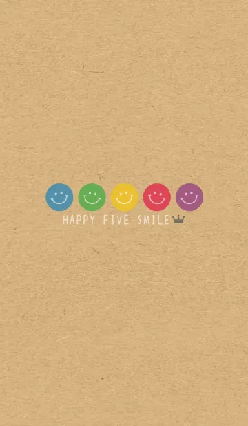 [LINE着せ替え] HAPPY FIVE SMILE -CROWN- 23の画像1