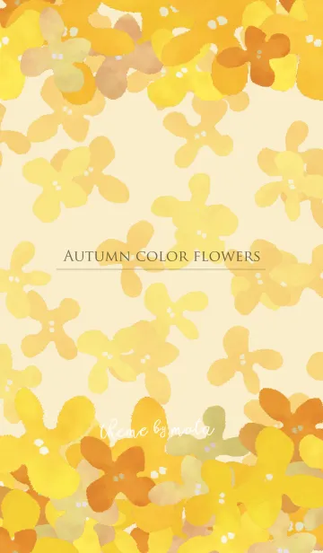 [LINE着せ替え] Autumn color flowersの画像1
