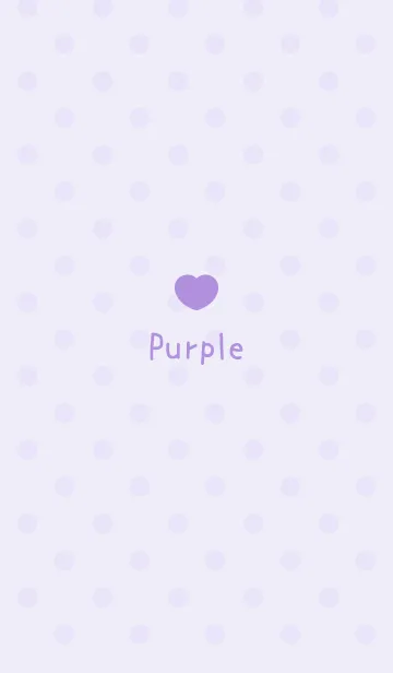 [LINE着せ替え] 大人かわいいドット柄のハート＊パープルの画像1