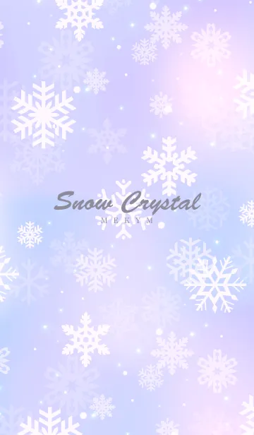 [LINE着せ替え] -Snow Crystal Purple- MEKYM 3の画像1