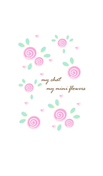 [LINE着せ替え] My chat my mini flowers 11の画像1