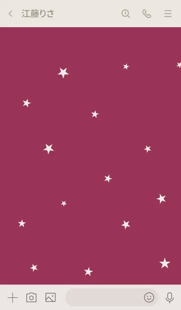 [LINE着せ替え] ベリーカラーと星。の画像3