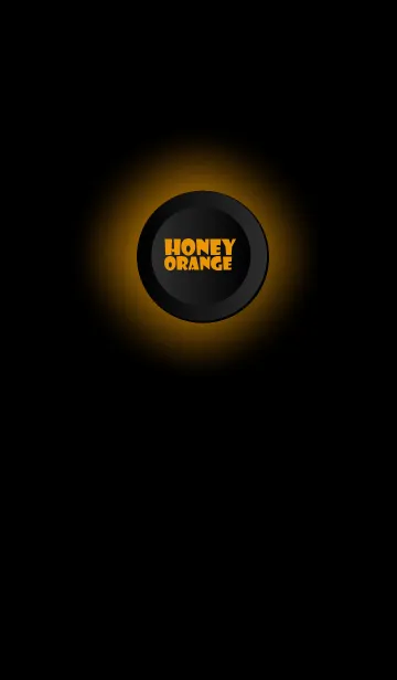 [LINE着せ替え] Honey Orange Button In Black V.2 (jp)の画像1