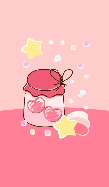 [LINE着せ替え] mini heart in the little jar 2の画像1