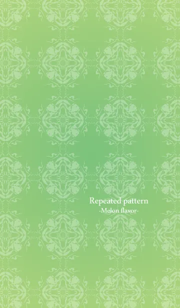 [LINE着せ替え] Repeated pattern -Melon flavor-の画像1