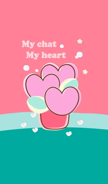 [LINE着せ替え] My chat my heart flower 11の画像1