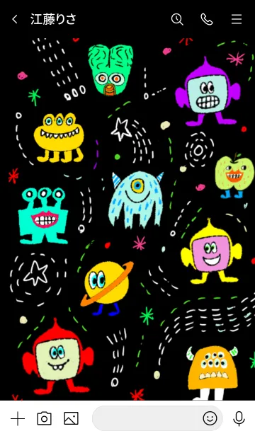 [LINE着せ替え] Cute aliens themeの画像3