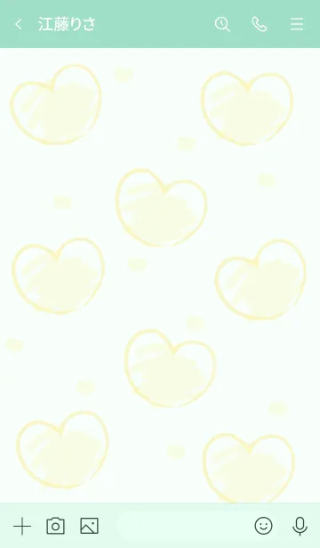 [LINE着せ替え] Sweet mini heart new version 20の画像3