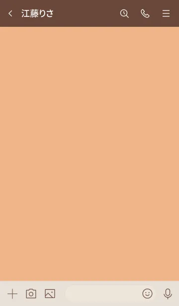 [LINE着せ替え] シンプル（beige brown)V.660の画像3