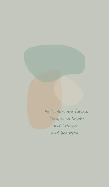 [LINE着せ替え] Fall colors / dusty greenの画像1