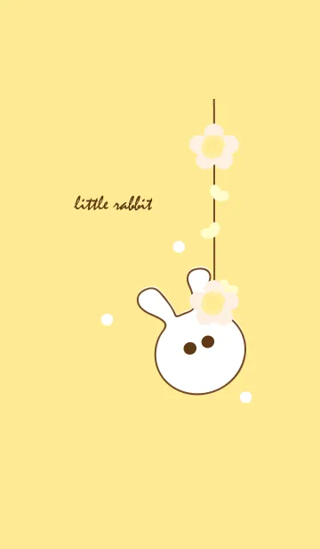 [LINE着せ替え] little rabbit with little flower 32の画像1