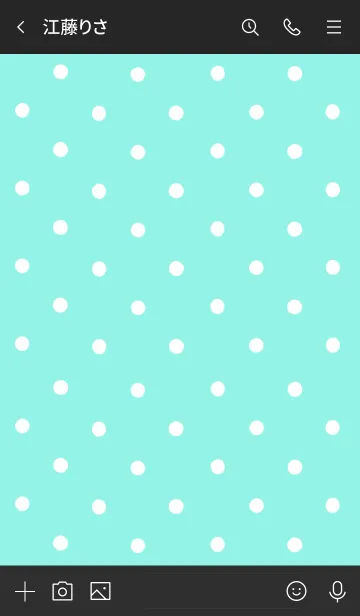 [LINE着せ替え] シンプル ドット 007の画像3