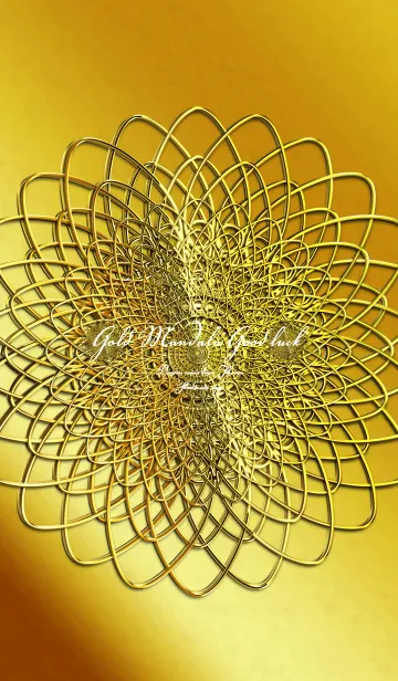 [LINE着せ替え] 着替えを変えただけで幸運になるGOLD曼荼羅の画像1