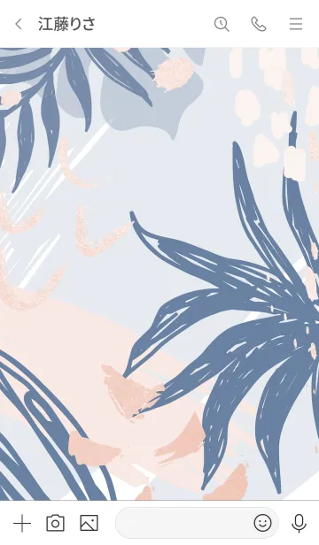 [LINE着せ替え] Abstract Mystic Tropical Hand Drawnの画像3