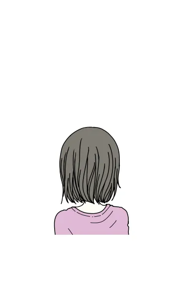 [LINE着せ替え] くすみピンクとベージュと女の子の画像1