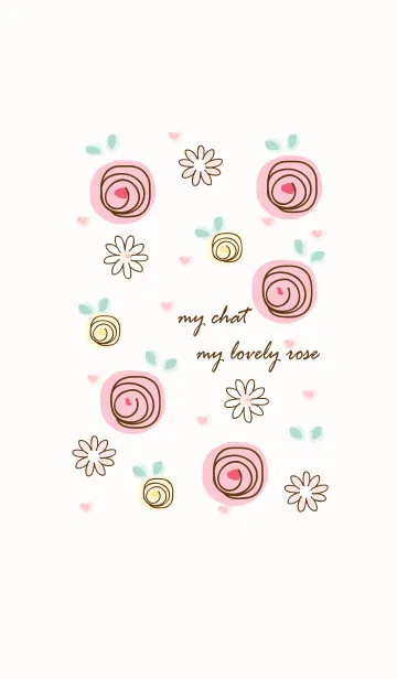 [LINE着せ替え] My chat my lovely roes 2の画像1