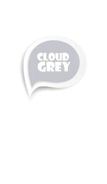 [LINE着せ替え] Cloud Gray Button In White V.2 (jp)の画像1