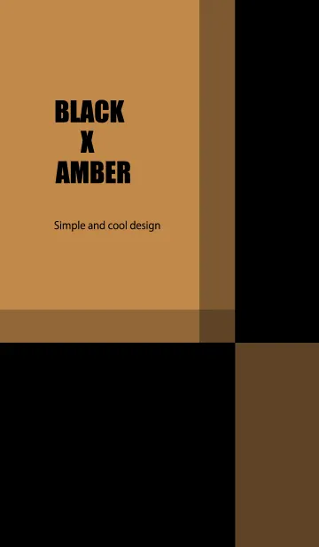 [LINE着せ替え] BLACK X AMBERの画像1