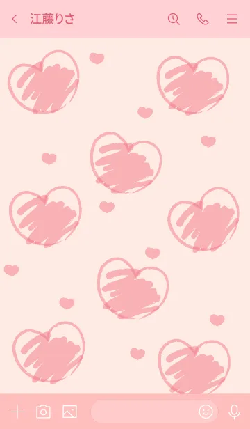 [LINE着せ替え] Sweet mini heart new version 21の画像3