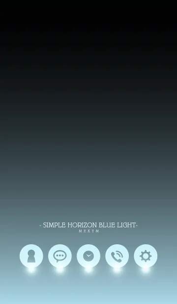 [LINE着せ替え] - SIMPLE HORIZON BLUE LIGHT -の画像1