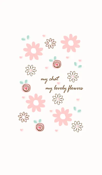 [LINE着せ替え] My chat my lovely flowers 3の画像1