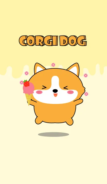 [LINE着せ替え] Kawaii Corgi Dog Theme (jp)の画像1