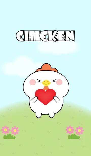 [LINE着せ替え] My Cute White Chicken Theme (jp)の画像1