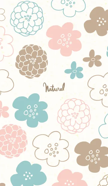 [LINE着せ替え] 花々くすみ和紙2の画像1