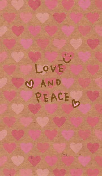 [LINE着せ替え] クラフトハートピンク スマイル6の画像1