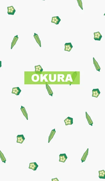 [LINE着せ替え] okura pattern/ green5の画像1