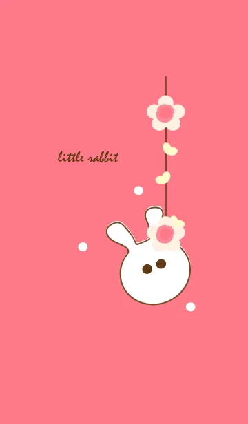 [LINE着せ替え] little rabbit with little flower 33の画像1