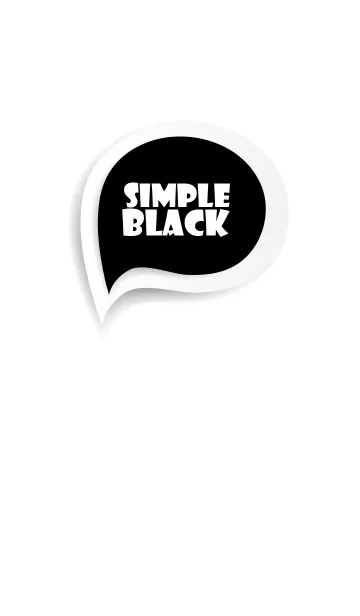 [LINE着せ替え] Black Button In White V.2 (jp)の画像1