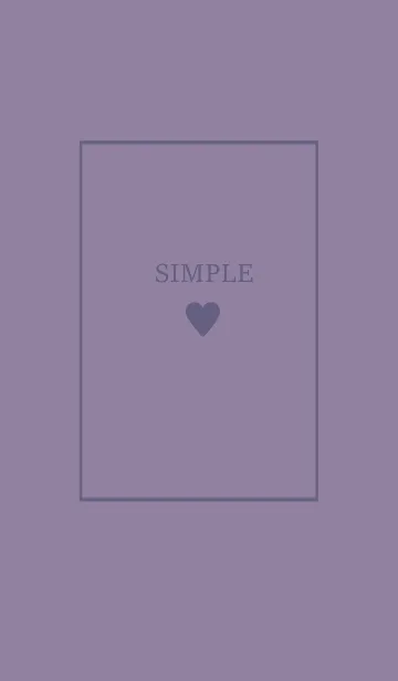 大人のシンプルハート =grape purple=の着せ替えメイン画像