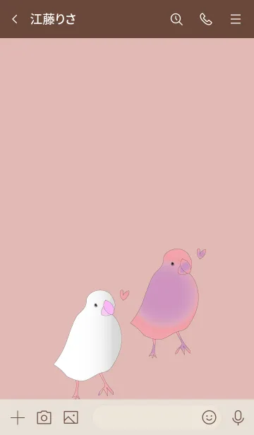 [LINE着せ替え] 文鳥LOVE♡の画像3