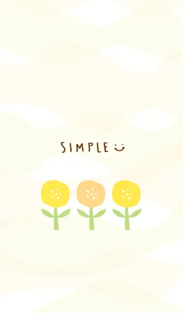 [LINE着せ替え] 3つの黄色の花 2の画像1
