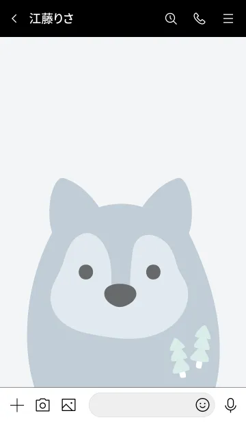 [LINE着せ替え] Animal Portrait - The Wolfの画像3