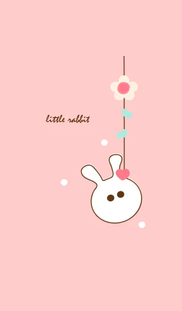 [LINE着せ替え] little rabbit with little heart 32の画像1