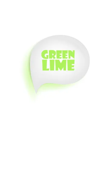 [LINE着せ替え] Lime Green & White Vr.1 (jp)の画像1